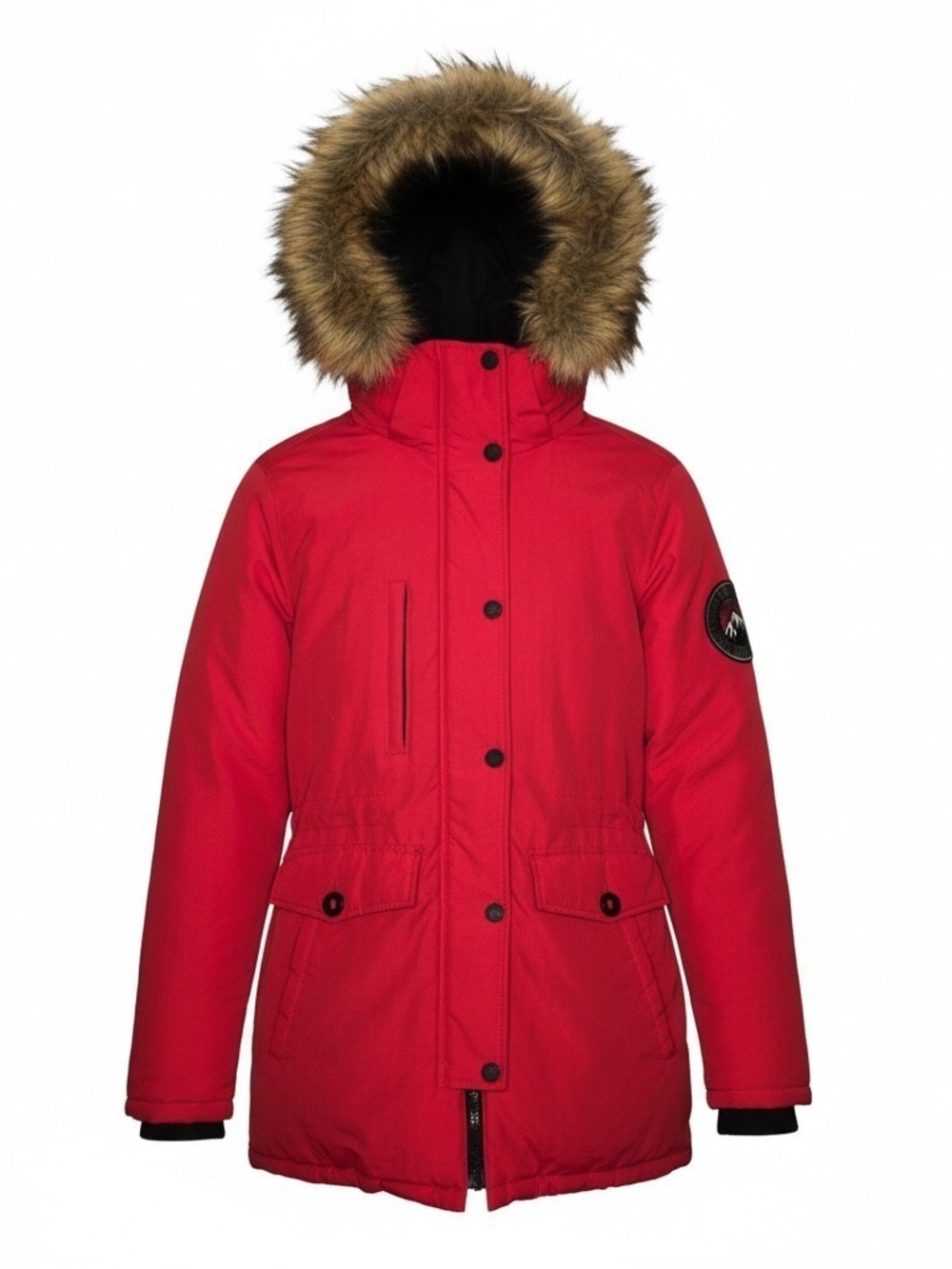 SUPERDRY Everest Mountain Parka Co Red Jacket Coat Women Size M